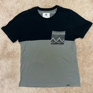 Retro Black & Grey Pocket Shirt